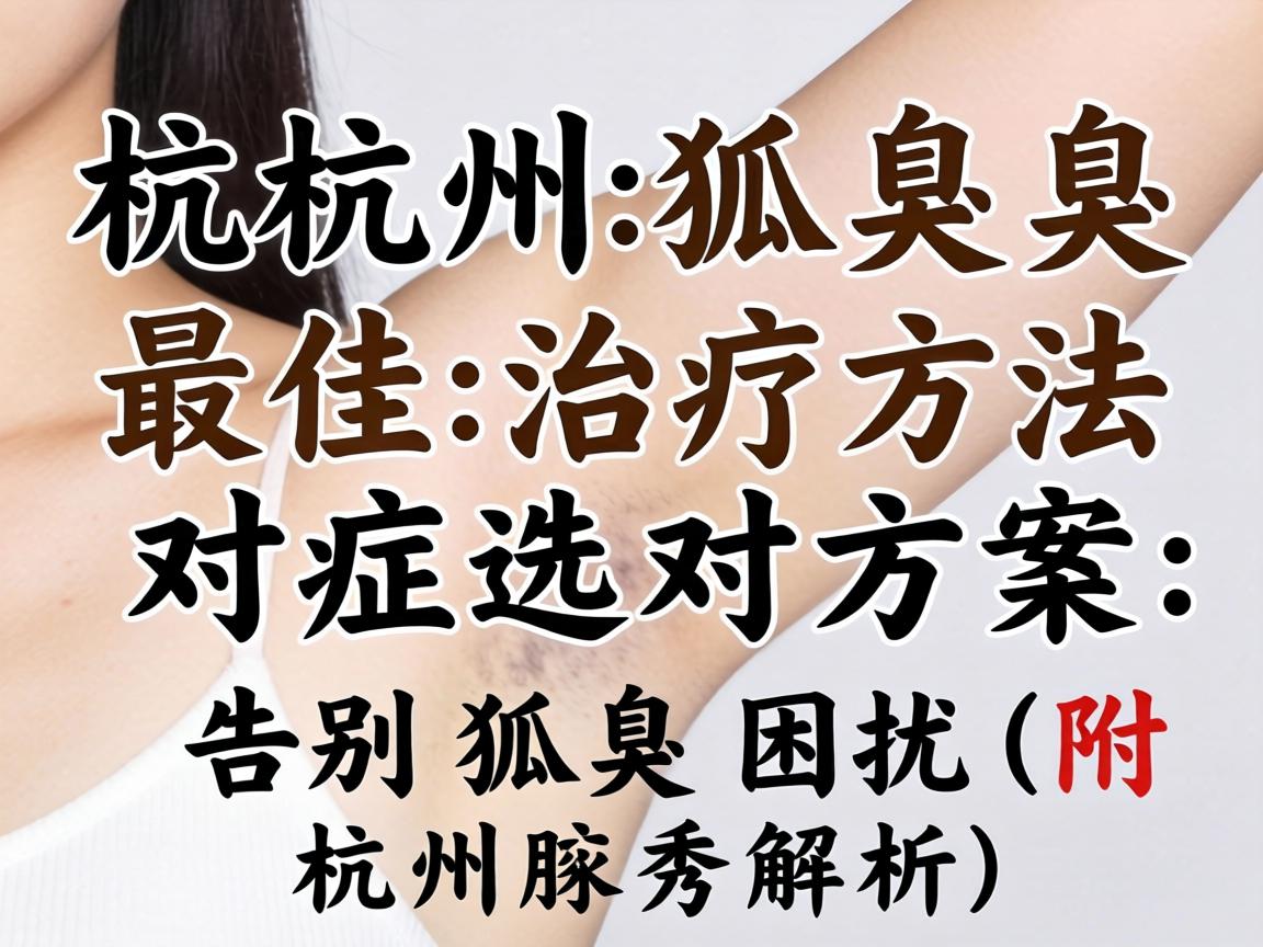 杭州狐臭最佳治疗方法，对症选对方案，告别狐臭困扰（附杭州腋秀解析）