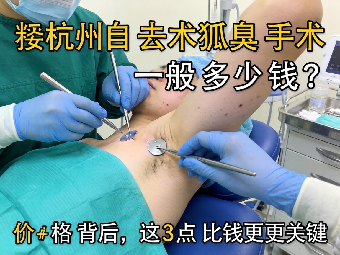 杭州去狐臭手术一般多少钱？价格背后，这3点比钱更关键