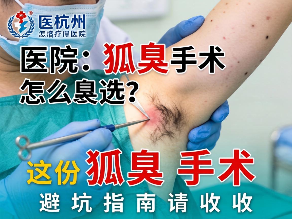 杭州狐臭手术医院怎么选？这份狐臭手术避坑指南请收好