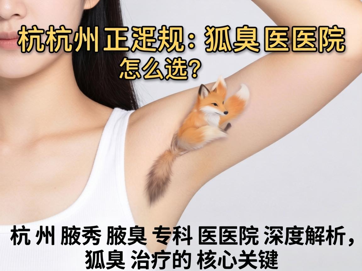 杭州正规狐臭医院怎么选？杭州腋秀腋臭专科医院深度解析，狐臭治疗的核心关键