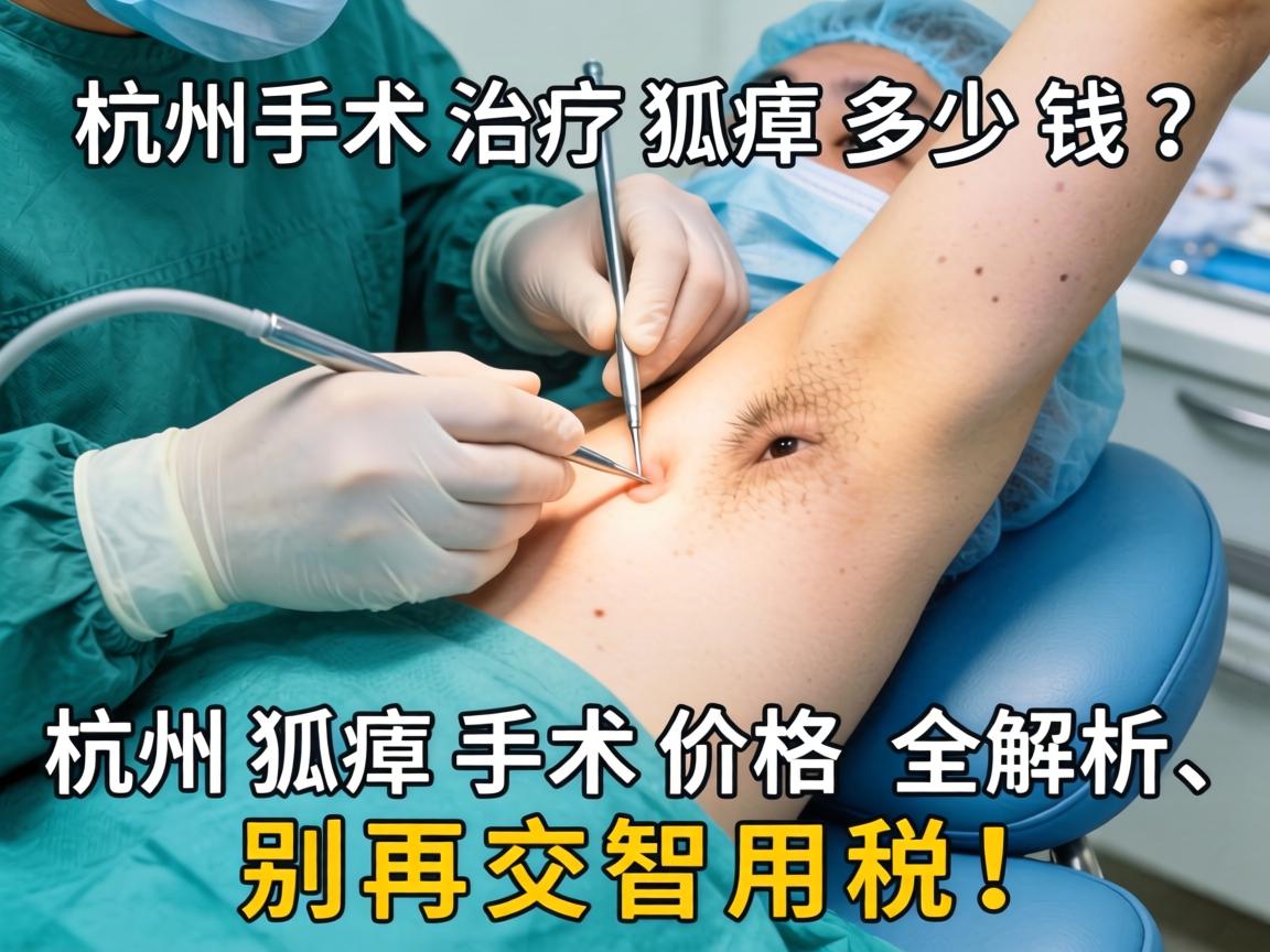 杭州手术治疗狐臭多少钱？杭州狐臭手术价格全解析，别再交智商税！