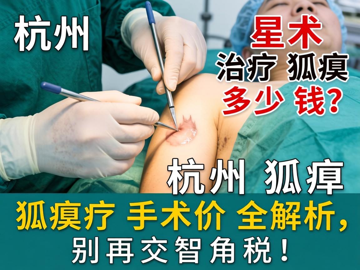 杭州手术治疗狐臭多少钱？杭州狐臭手术价格全解析，别再交智商税！