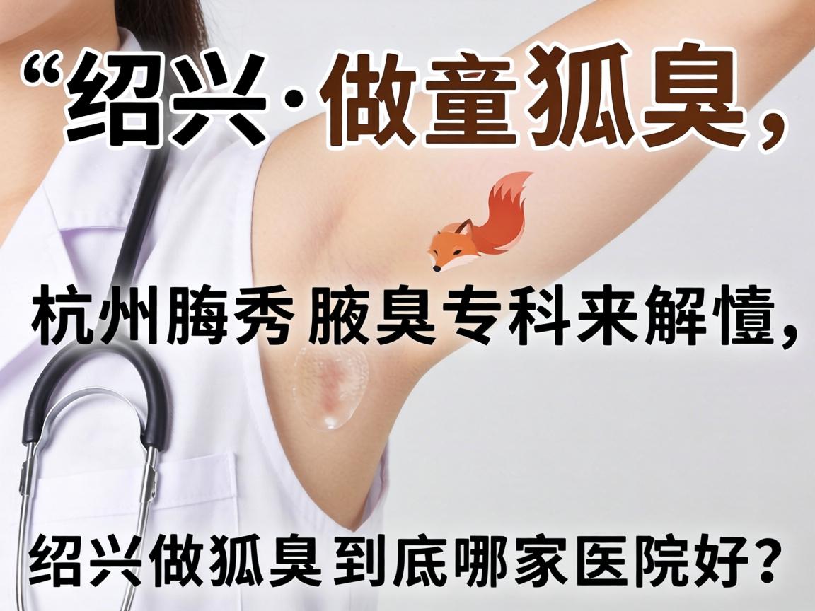 绍兴做狐臭，杭州腋秀腋臭专科来解惑，绍兴做狐臭到底哪家医院好？