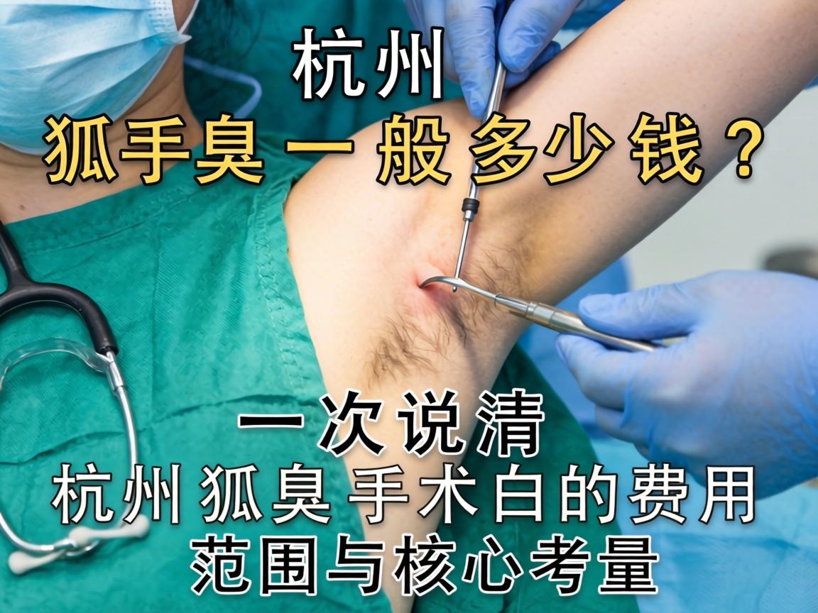 杭州狐臭手术一般多少钱？一次说清杭州狐臭手术的费用范围与核心考量