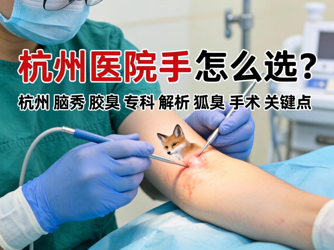 杭州狐臭手术医院怎么选？杭州腋秀腋臭专科解析狐臭手术关键点