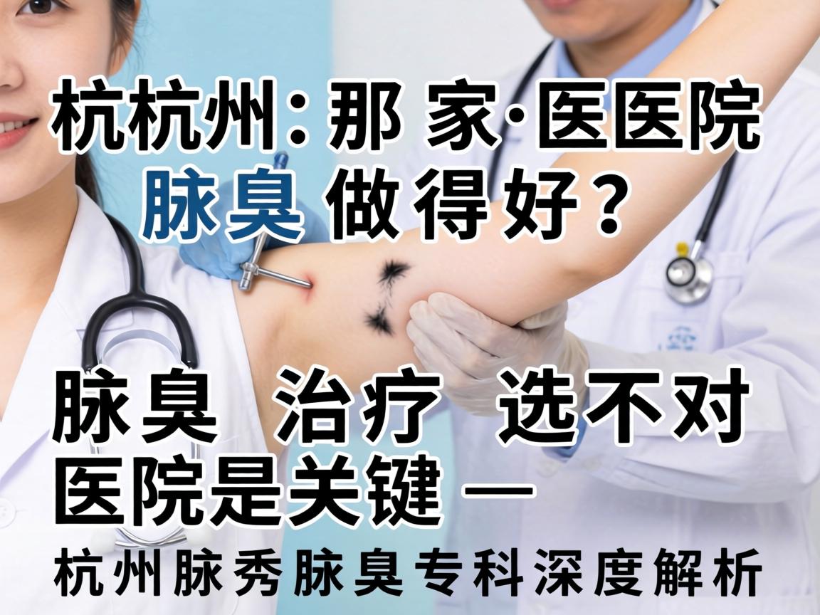 杭州那家医院腋臭做得好？腋臭治疗选对医院是关键—杭州腋秀腋臭专科深度解析