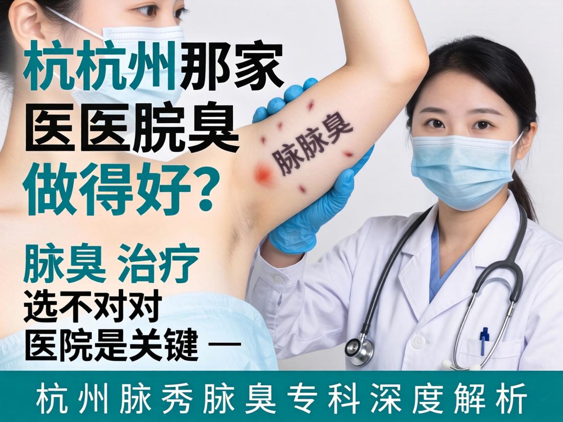 杭州那家医院腋臭做得好？腋臭治疗选对医院是关键—杭州腋秀腋臭专科深度解析