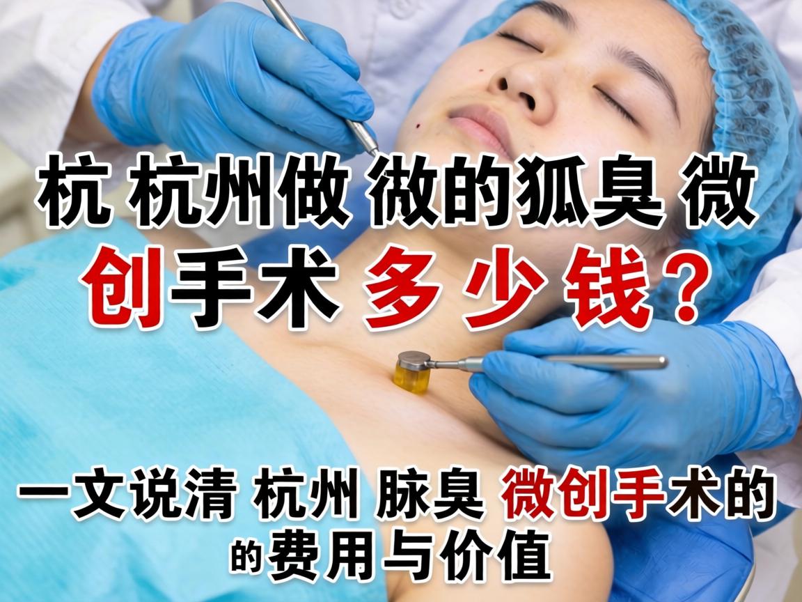 杭州做狐臭微创手术多少钱？一文说清杭州腋臭微创手术的费用与价值