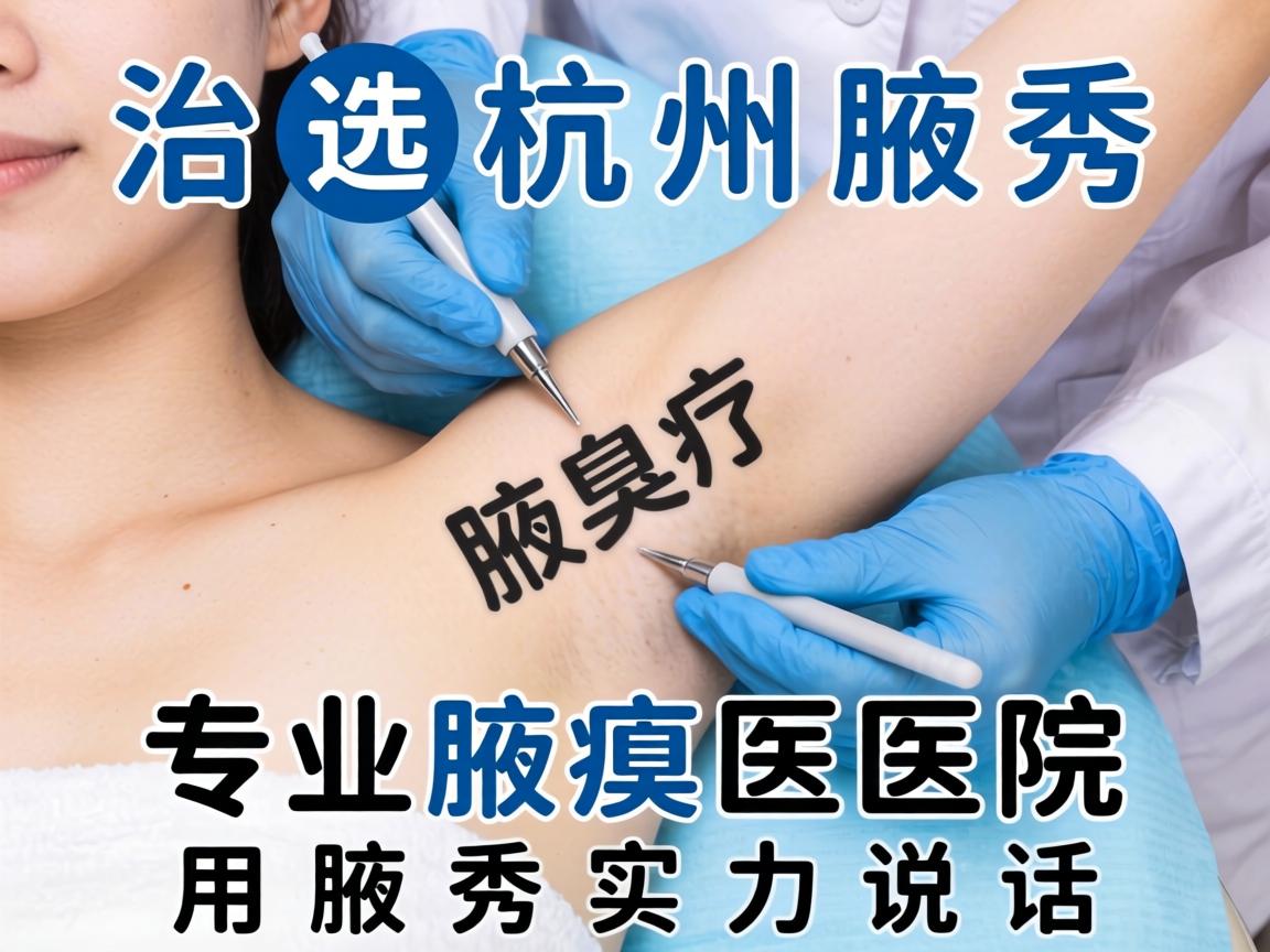 腋臭治疗选杭州腋秀，专业腋臭医院用腋秀实力说话