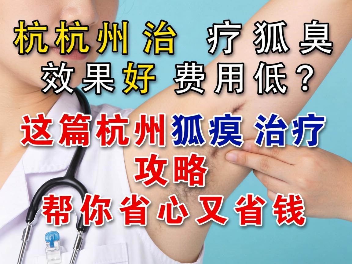 杭州治疗狐臭效果好费用低？这篇杭州狐臭治疗攻略帮你省心又省钱