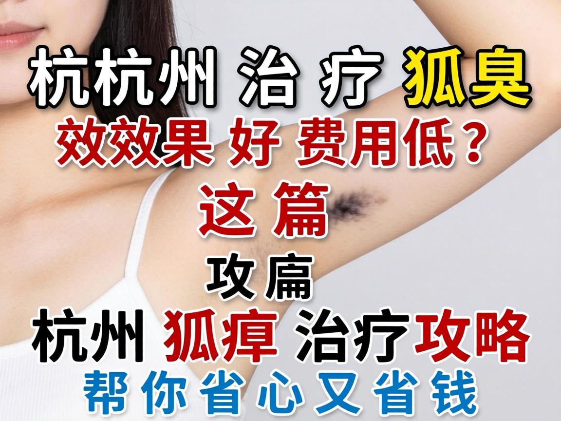 杭州治疗狐臭效果好费用低？这篇杭州狐臭治疗攻略帮你省心又省钱