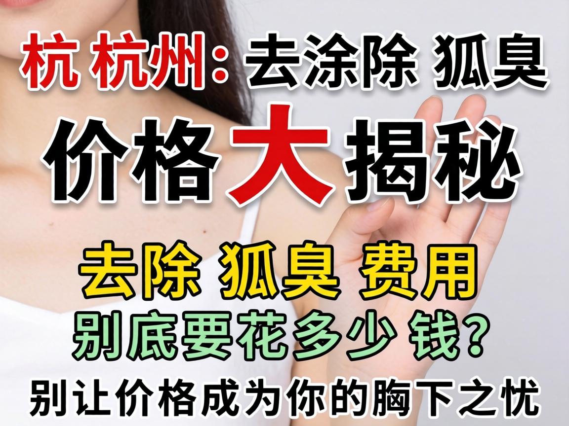 杭州去除狐臭价格大揭秘,去除狐臭费用到底要花多少钱?别让价格成为你的腋下之忧 杭州去除狐臭价格大揭秘,去除狐臭费用到底要花多少钱?别让价格成为你的腋下之忧