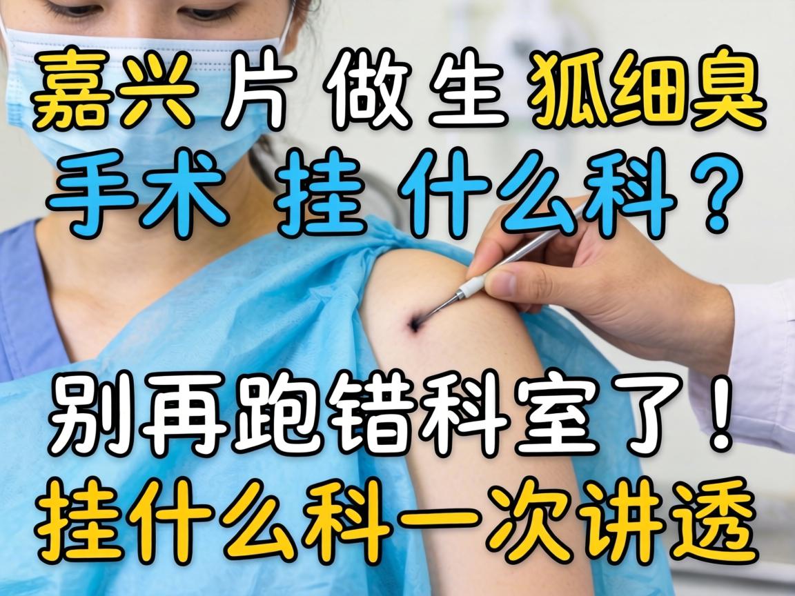 嘉兴做狐臭手术挂什么科？别再跑错科室了！挂什么科一次讲透