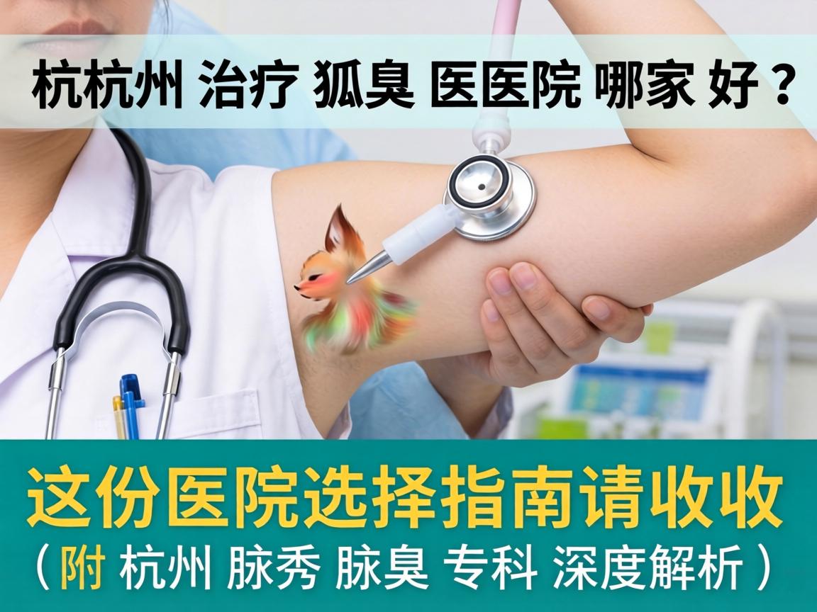 杭州治疗狐臭医院哪家好？这份医院选择指南请收好（附杭州腋秀腋臭专科深度解析）