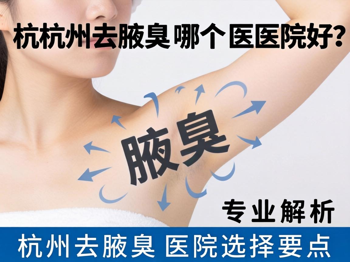 杭州去腋臭哪个医院好？专业解析杭州去腋臭医院选择要点