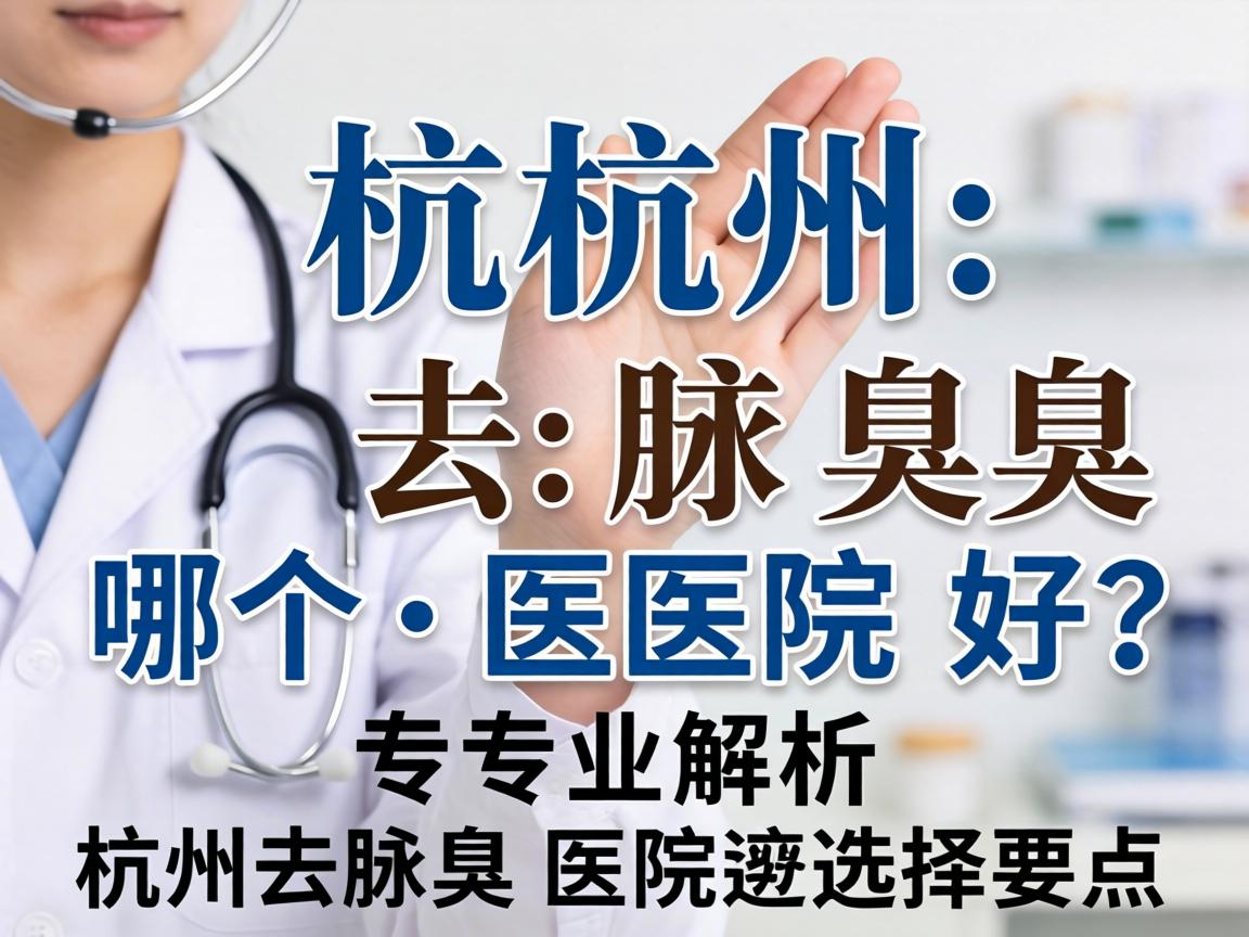 杭州去腋臭哪个医院好？专业解析杭州去腋臭医院选择要点