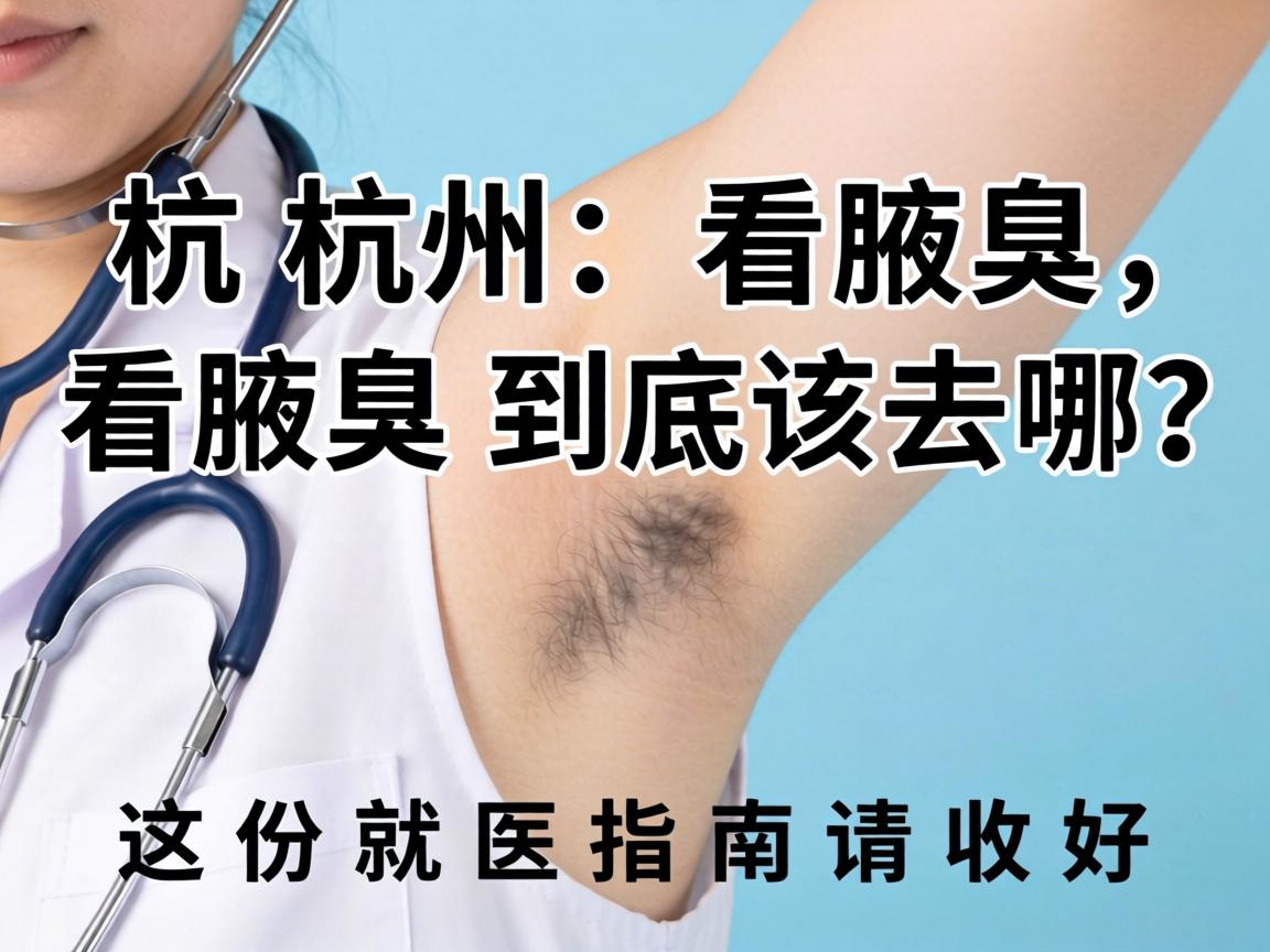 杭州看腋臭,看腋臭到底该去哪?这份就医指南请收好 杭州看腋臭,看腋臭到底该去哪?这份就医指南请收好