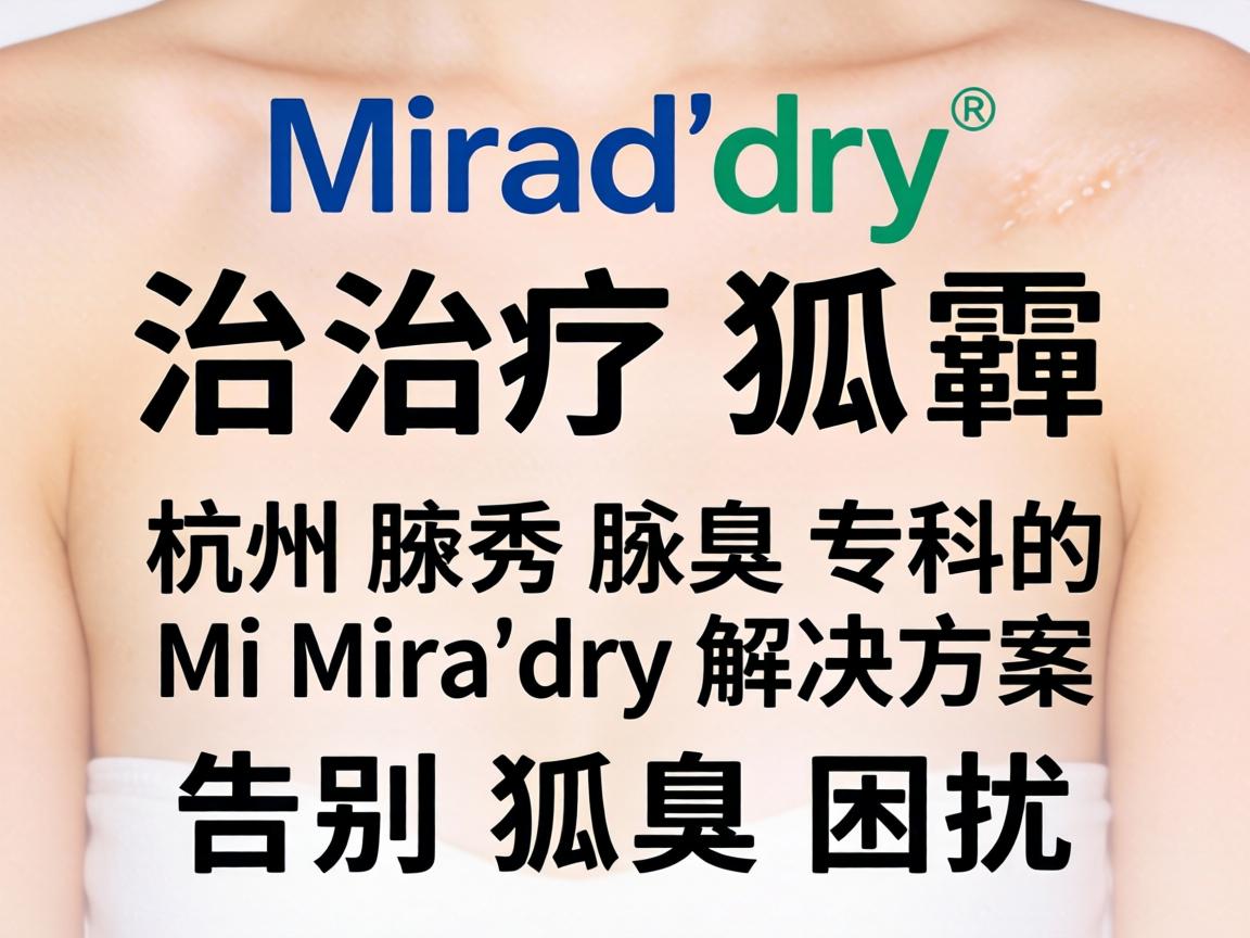 Miradry治疗狐臭,杭州腋秀腋臭专科的Miradry解决方案,告别狐臭困扰 Miradry治疗狐臭,杭州腋秀腋臭专科的Miradry解决方案,告别狐臭困扰