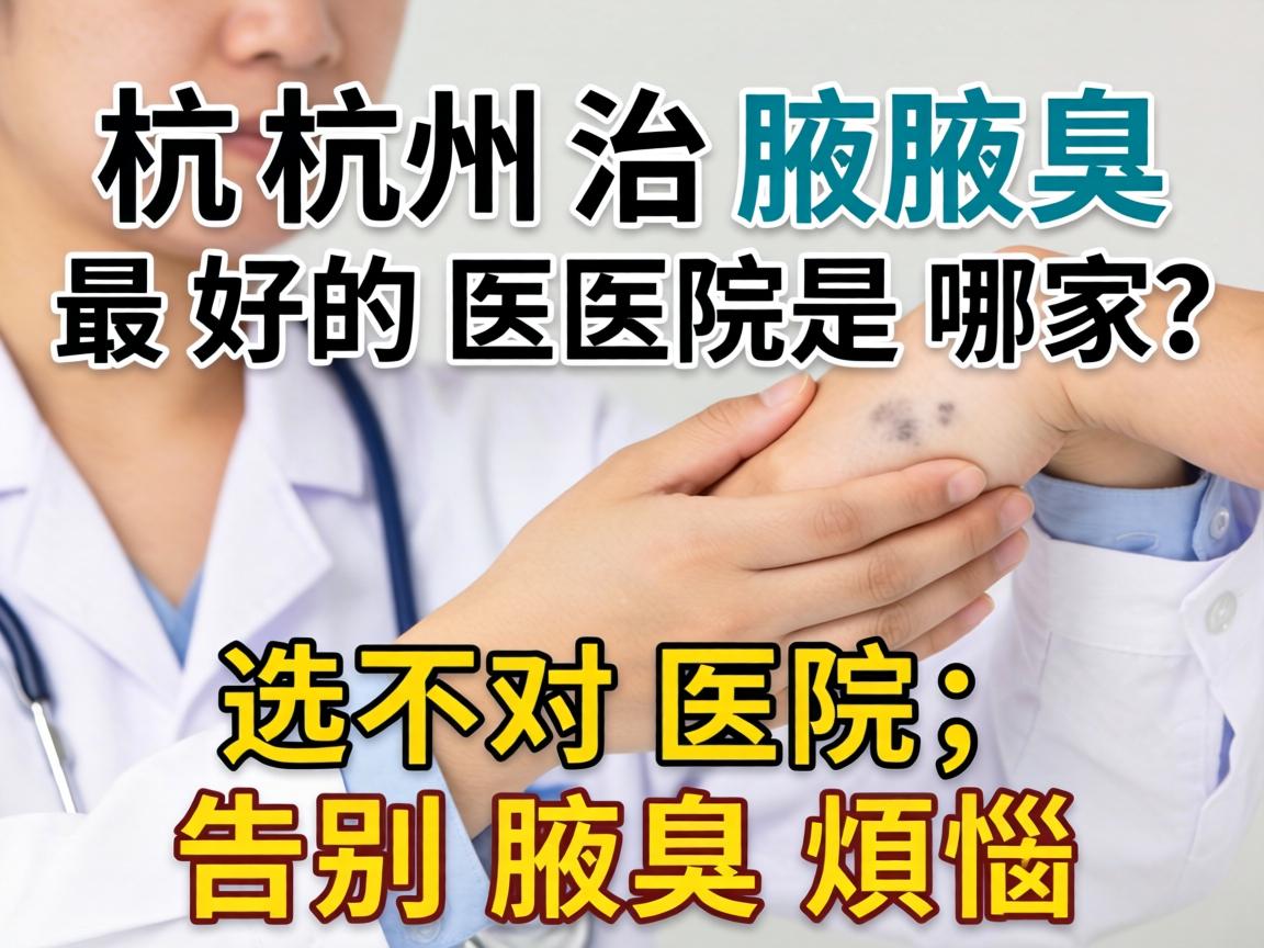 杭州治腋臭最好的医院是哪家？选对医院，告别腋臭烦恼