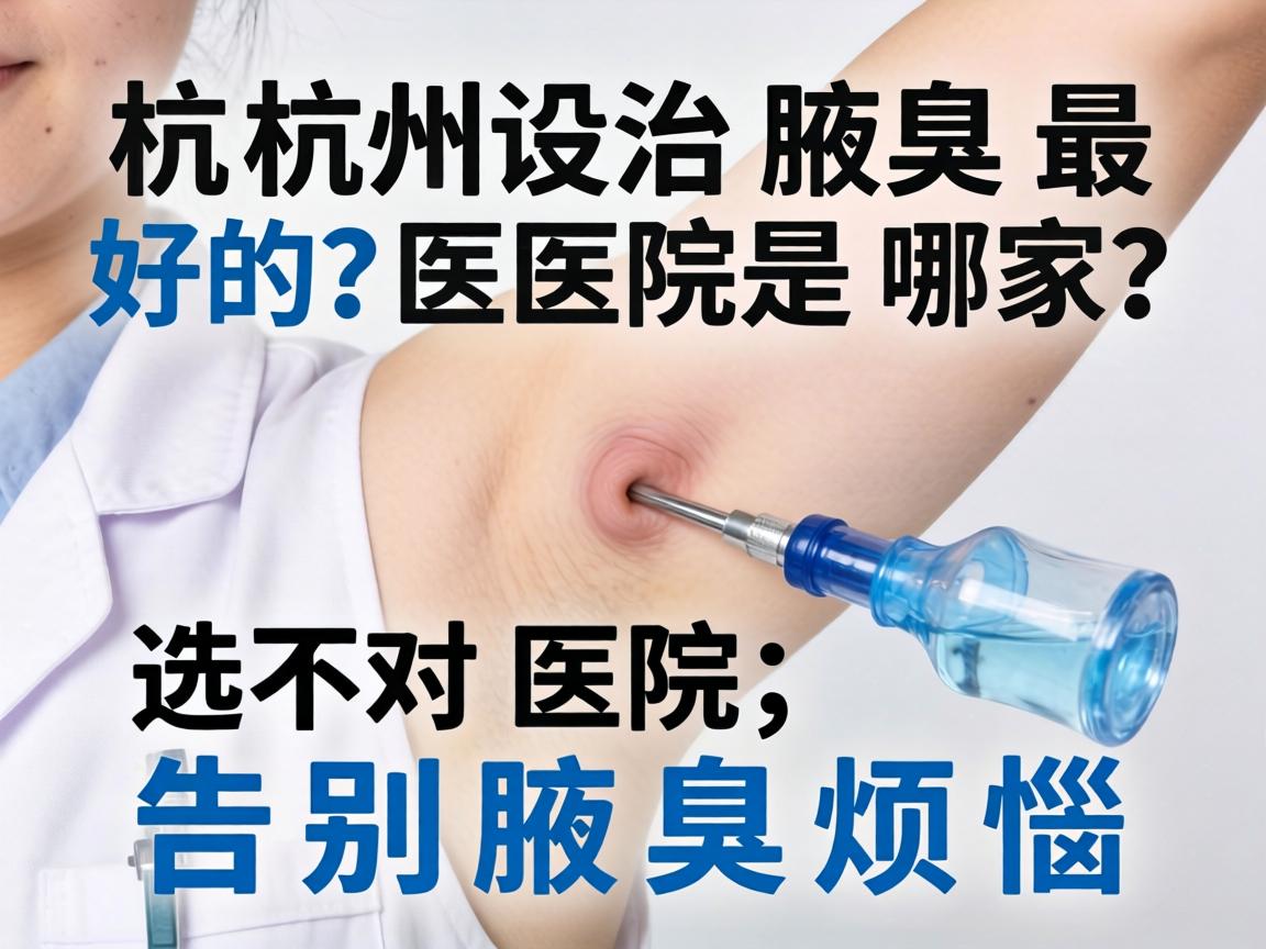 杭州治腋臭最好的医院是哪家？选对医院，告别腋臭烦恼