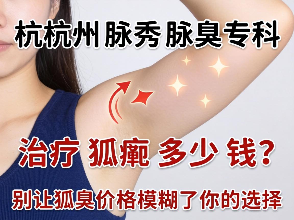杭州腋秀腋臭专科，治疗狐臭多少钱？别让狐臭价格模糊了你的选择