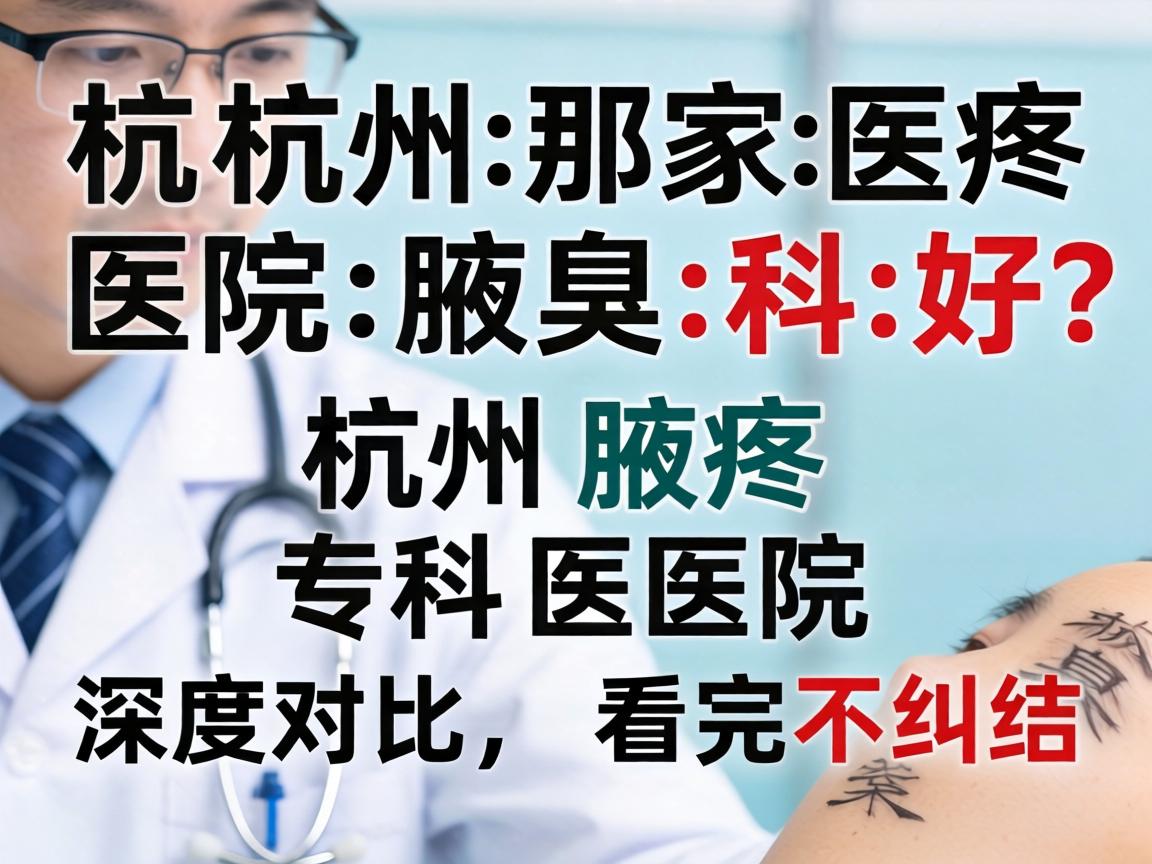 杭州那家医院腋臭科好？杭州腋臭专科医院深度对比，看完不纠结