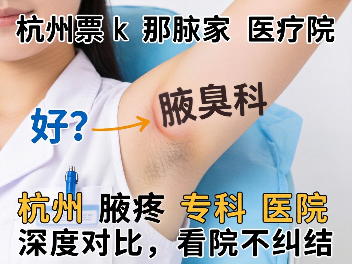 杭州那家医院腋臭科好？杭州腋臭专科医院深度对比，看完不纠结