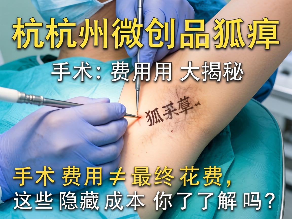 杭州微创狐臭手术费用大揭秘，手术费用≠最终花费，这些隐藏成本你了解吗？