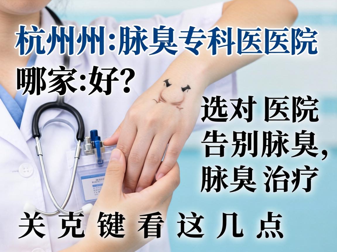 杭州腋臭专科医院哪家好？选对医院告别腋臭，腋臭治疗关键看这几点