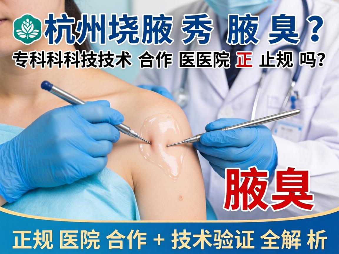 杭州腋秀腋臭专科技术合作医院正规吗？正规医院合作+技术验证全解析