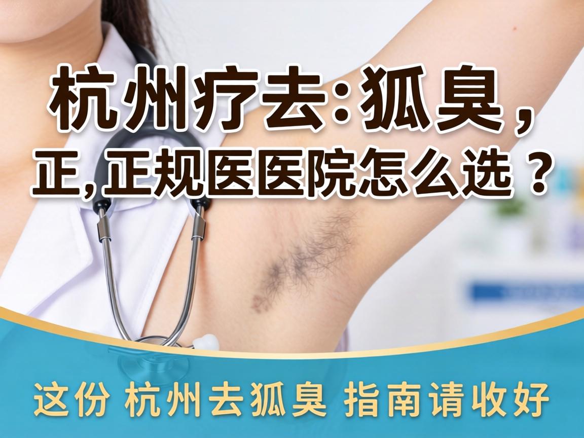 杭州去狐臭，正规医院怎么选？这份杭州去狐臭指南请收好