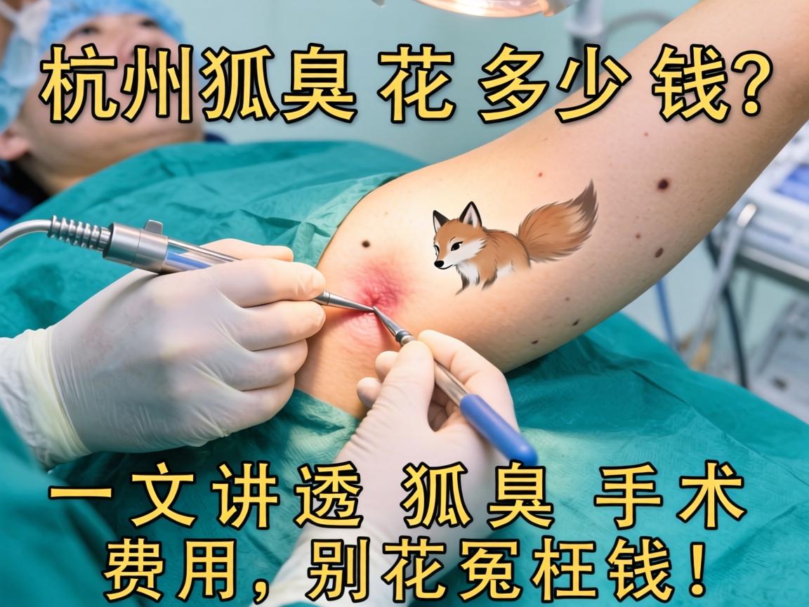 杭州狐臭手术花多少钱？一文讲透狐臭手术费用，别花冤枉钱！