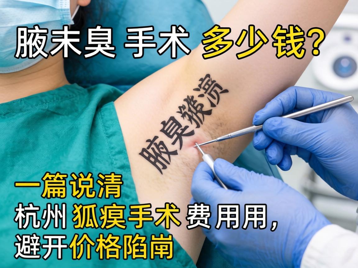杭州腋臭手术多少钱?一篇说清杭州狐臭手术费用,避开价格陷阱 杭州腋臭手术多少钱?一篇说清杭州狐臭手术费用,避开价格陷阱