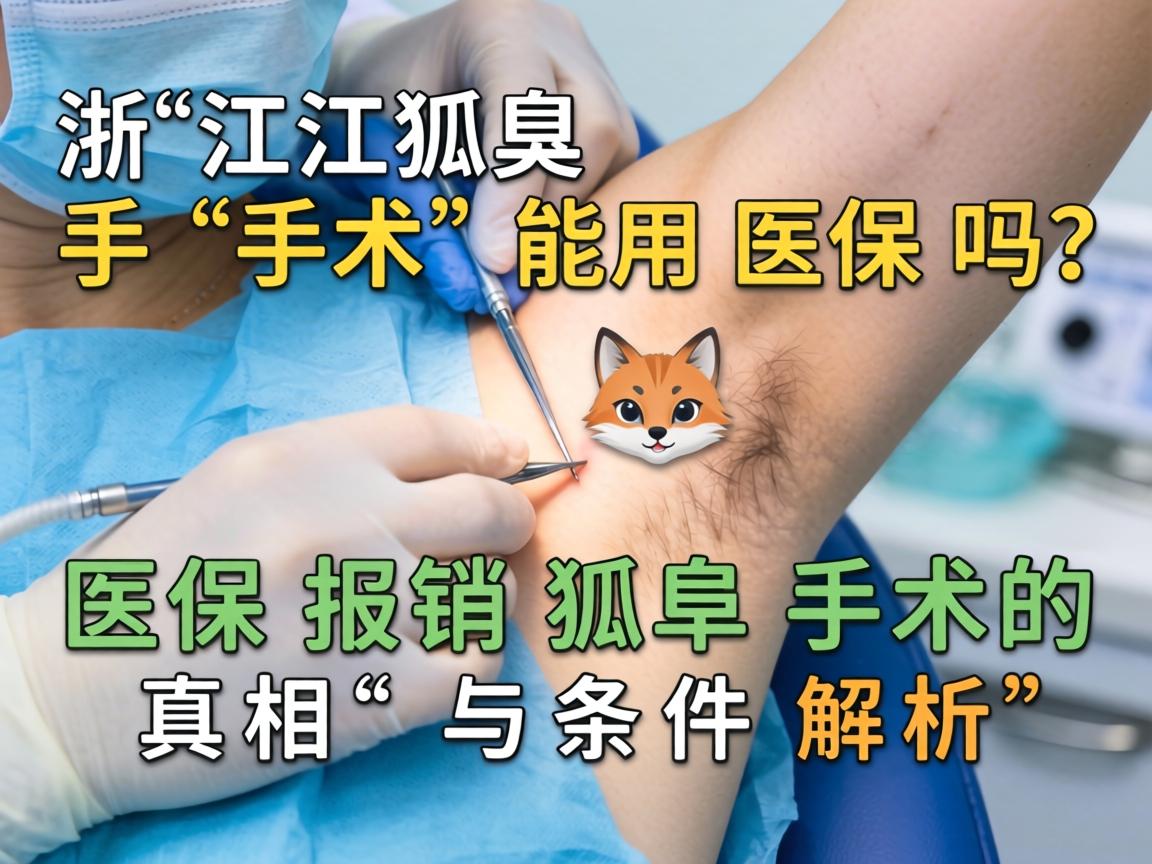 浙江狐臭手术能用医保吗?医保报销狐臭手术的真相与条件解析 浙江狐臭手术能用医保吗?医保报销狐臭手术的真相与条件解析