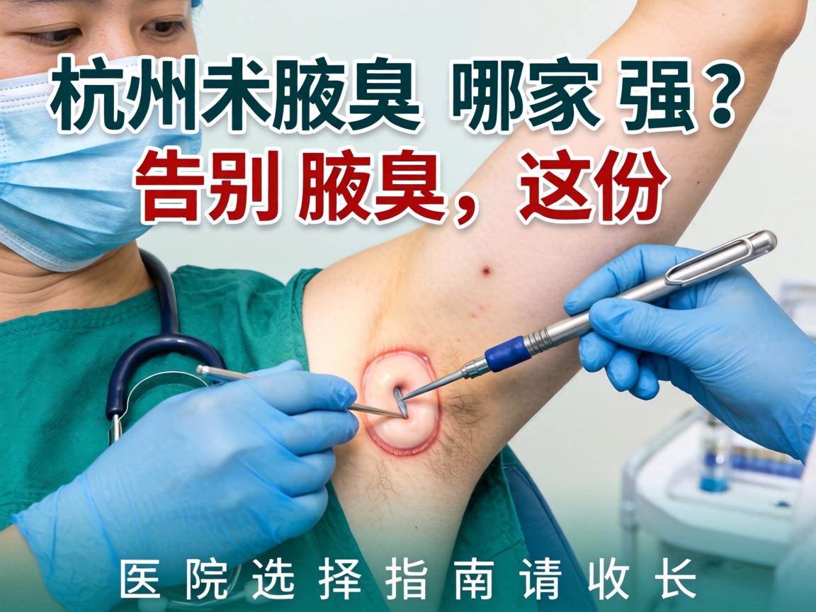 杭州腋臭手术哪家强?告别腋臭,这份医院选择指南请收好 杭州腋臭手术哪家强?告别腋臭,这份医院选择指南请收好
