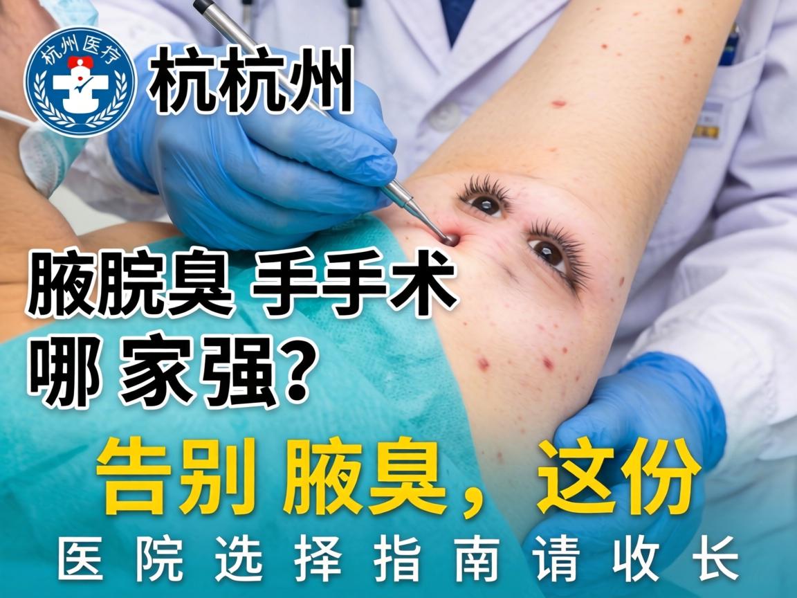 杭州腋臭手术哪家强?告别腋臭,这份医院选择指南请收好 杭州腋臭手术哪家强?告别腋臭,这份医院选择指南请收好