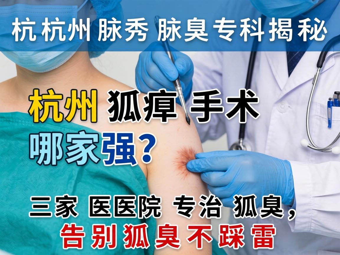 杭州腋秀腋臭专科揭秘,杭州狐臭手术哪家强?这三家医院专治狐臭,告别狐臭不踩雷 杭州腋秀腋臭专科揭秘,杭州狐臭手术哪家强?这三家医院专治狐臭,告别狐臭不踩雷