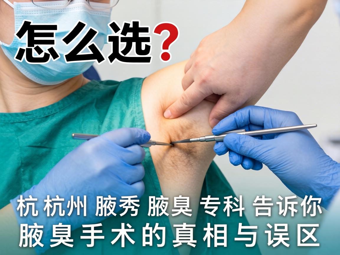 腋臭手术怎么选？杭州腋秀腋臭专科告诉你腋臭手术的真相与误区