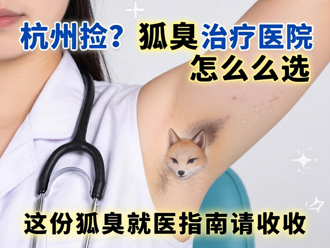 杭州狐臭治疗医院怎么选？这份狐臭就医指南请收好