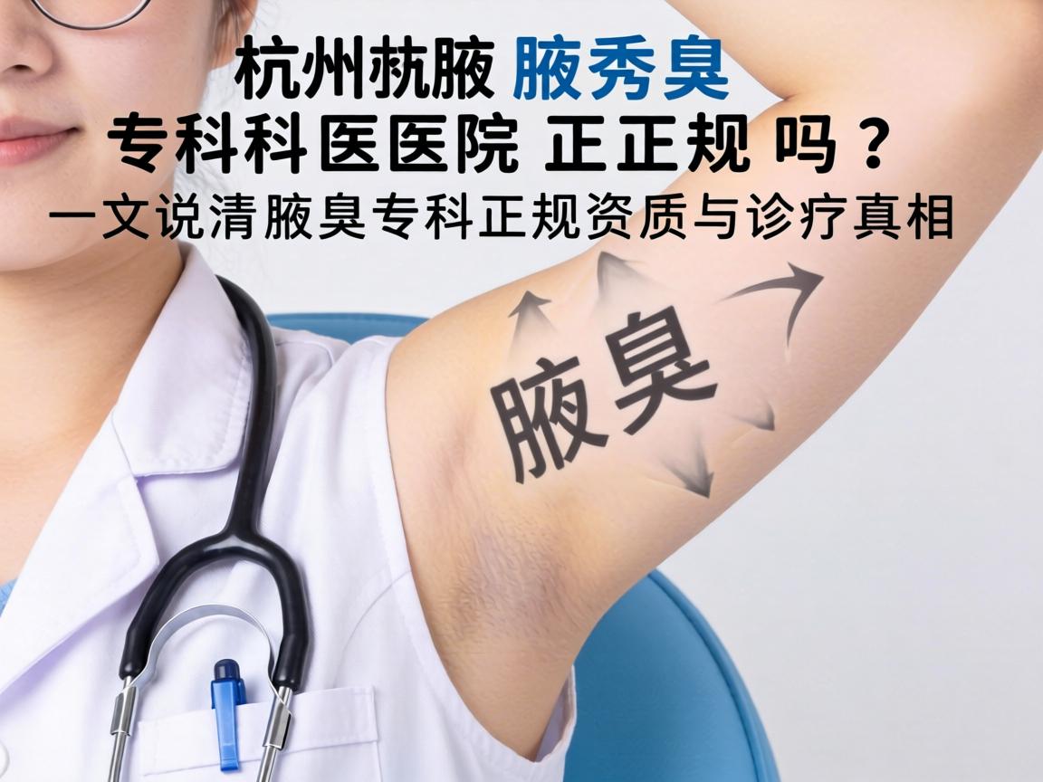 杭州腋秀腋臭专科医院正规吗?一文说清腋臭专科正规资质与诊疗真相 杭州腋秀腋臭专科医院正规吗?一文说清腋臭专科正规资质与诊疗真相