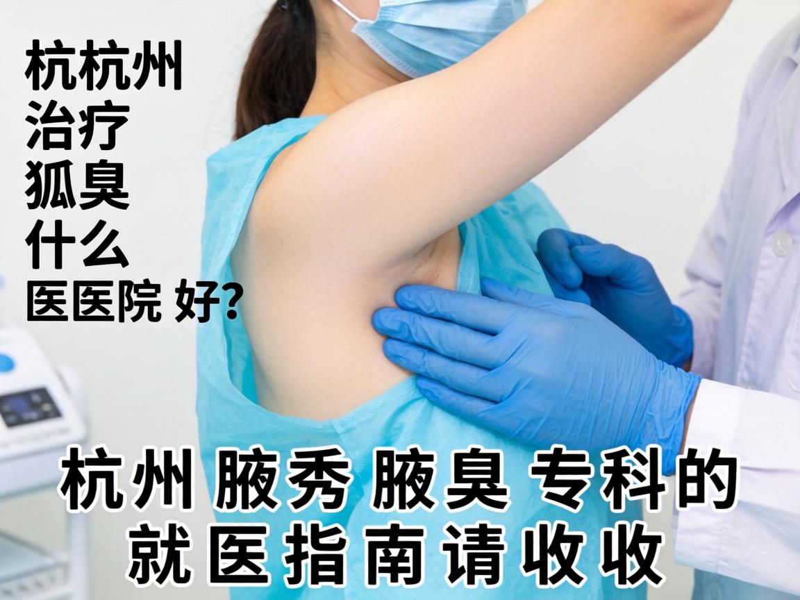 杭州治疗狐臭什么医院好？这份杭州腋秀腋臭专科的就医指南请收好