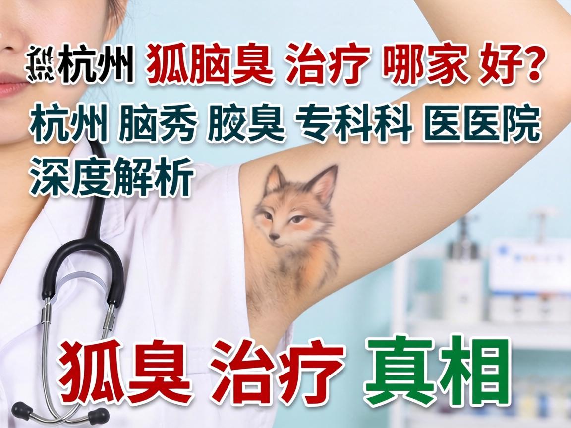 杭州狐臭治疗哪家好？杭州腋秀腋臭专科医院深度解析狐臭治疗真相