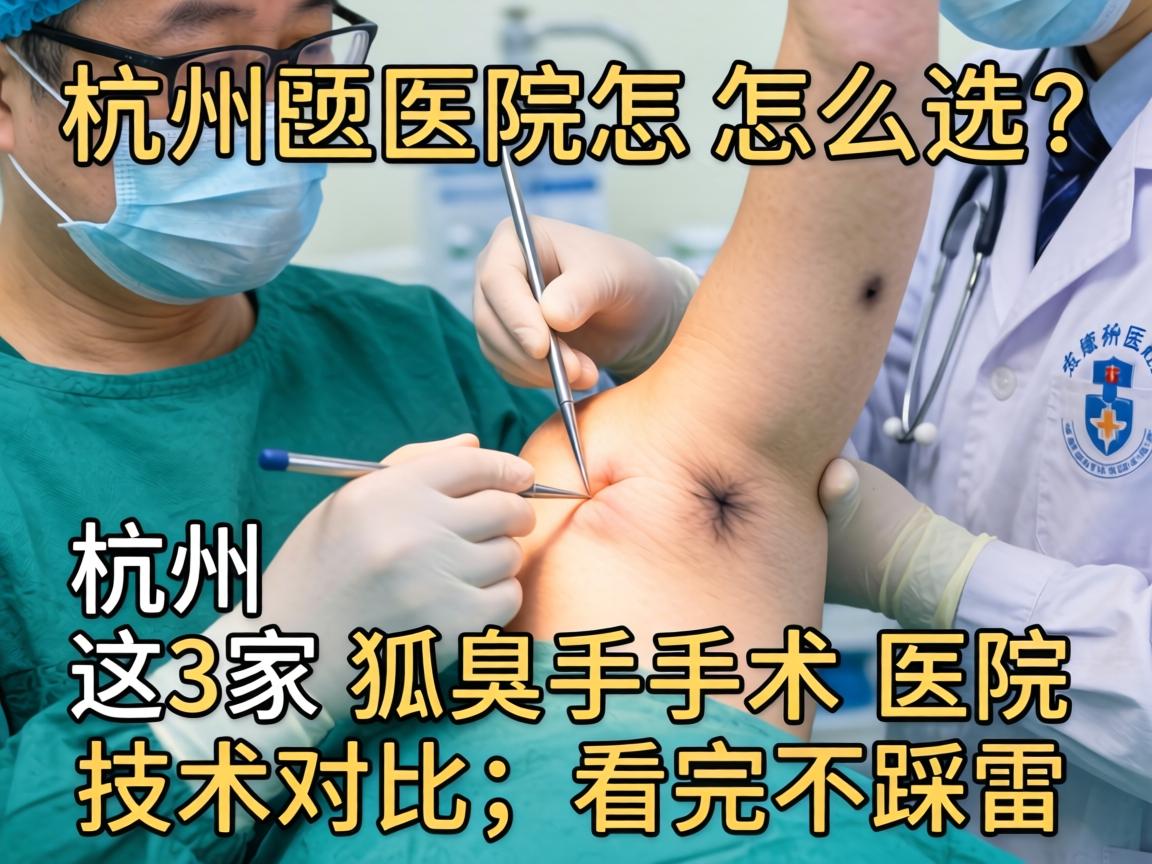 杭州狐臭手术医院怎么选?杭州这3家狐臭手术医院技术对比,看完不踩雷 杭州狐臭手术医院怎么选?杭州这3家狐臭手术医院技术对比,看完不踩雷