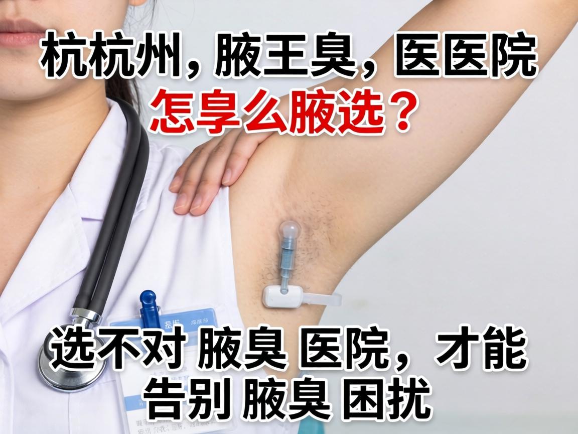 杭州腋臭医院怎么选？选对腋臭医院，才能告别腋臭困扰
