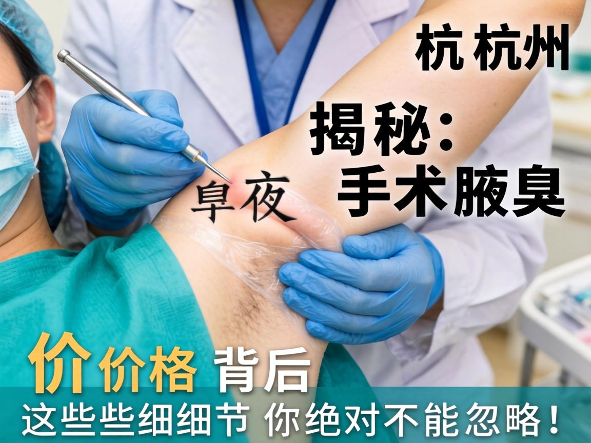 杭州腋臭手术价格揭秘,价格背后,这些细节你绝对不能忽略! 杭州腋臭手术价格揭秘,价格背后,这些细节你绝对不能忽略!