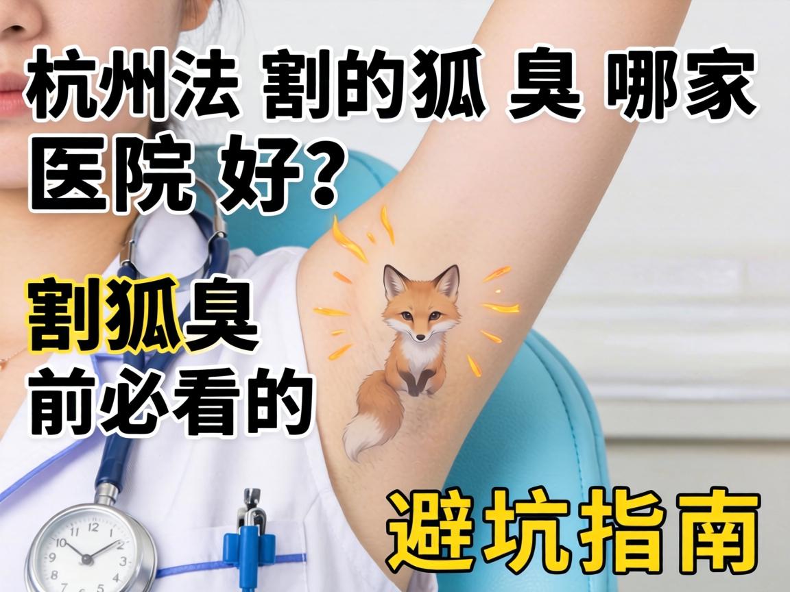 杭州割狐臭哪家医院好?割狐臭前必看的避坑指南 杭州割狐臭哪家医院好?割狐臭前必看的避坑指南