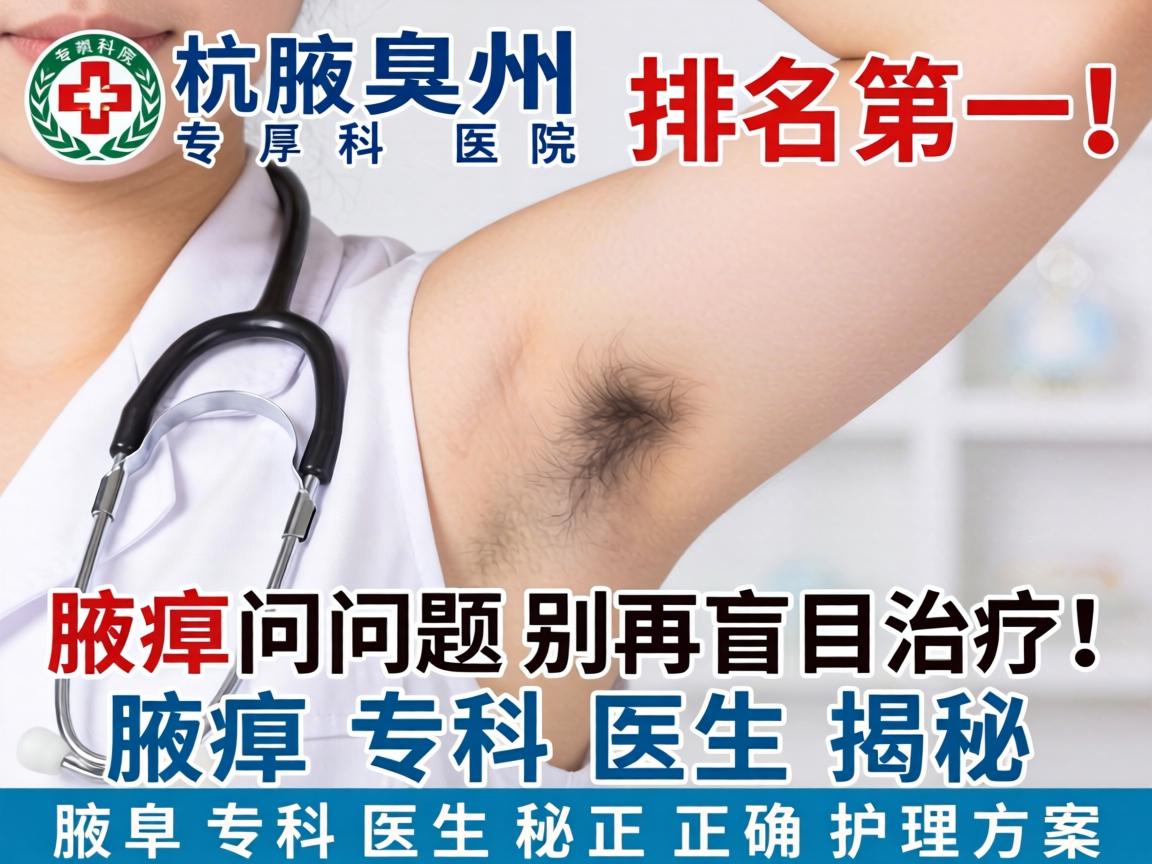 杭州腋臭专科医院排名第一,腋臭问题别再盲目治疗!腋臭专科医生揭秘正确护理方案 杭州腋臭专科医院排名第一,腋臭问题别再盲目治疗!腋臭专科医生揭秘正确护理方案
