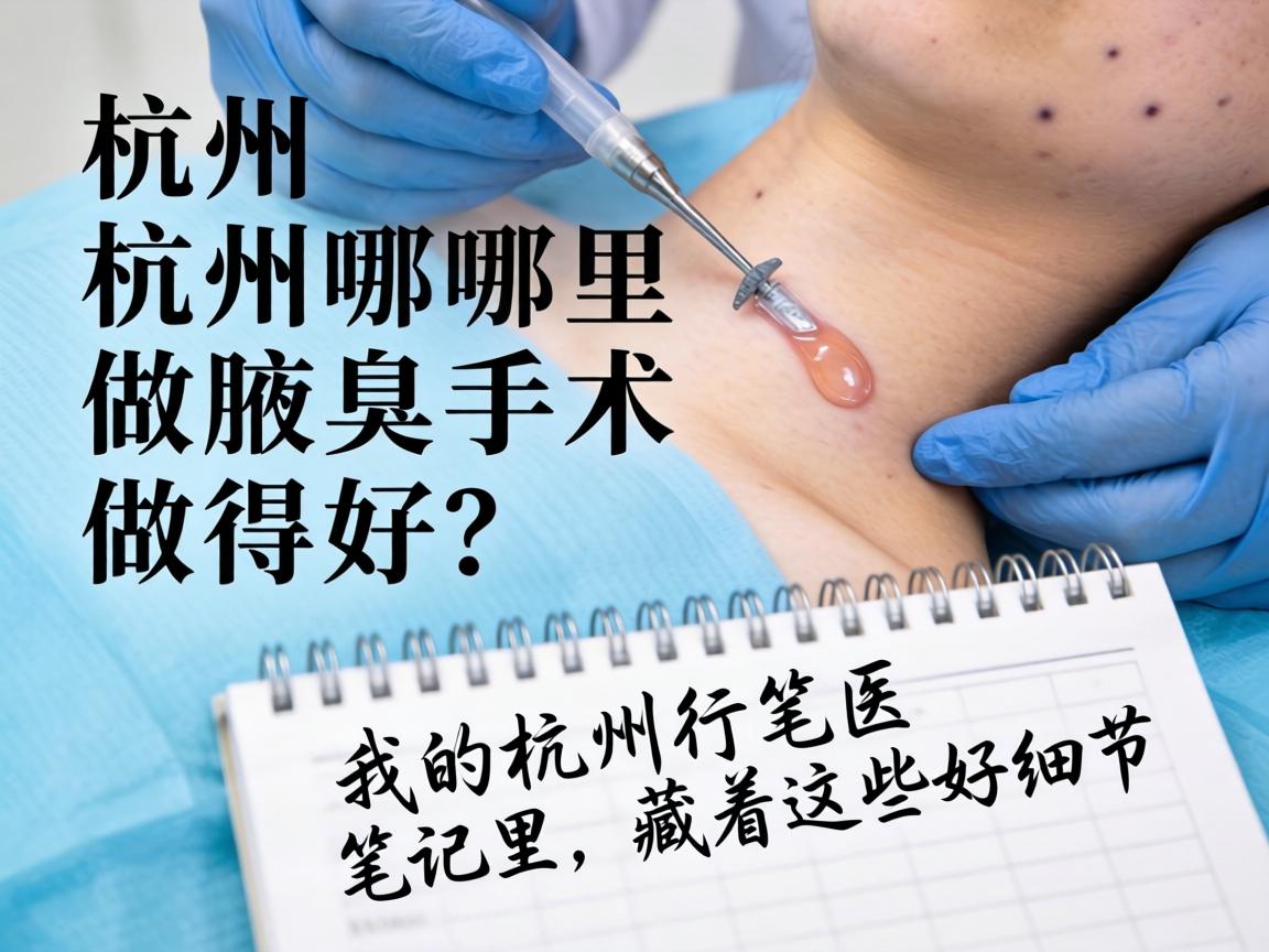 杭州哪里做腋臭手术做得好?我的杭州行医笔记里,藏着这些好细节 杭州哪里做腋臭手术做得好?我的杭州行医笔记里,藏着这些好细节