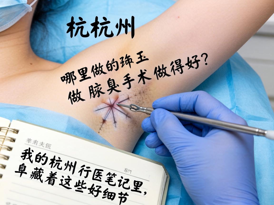 杭州哪里做腋臭手术做得好?我的杭州行医笔记里,藏着这些好细节 杭州哪里做腋臭手术做得好?我的杭州行医笔记里,藏着这些好细节