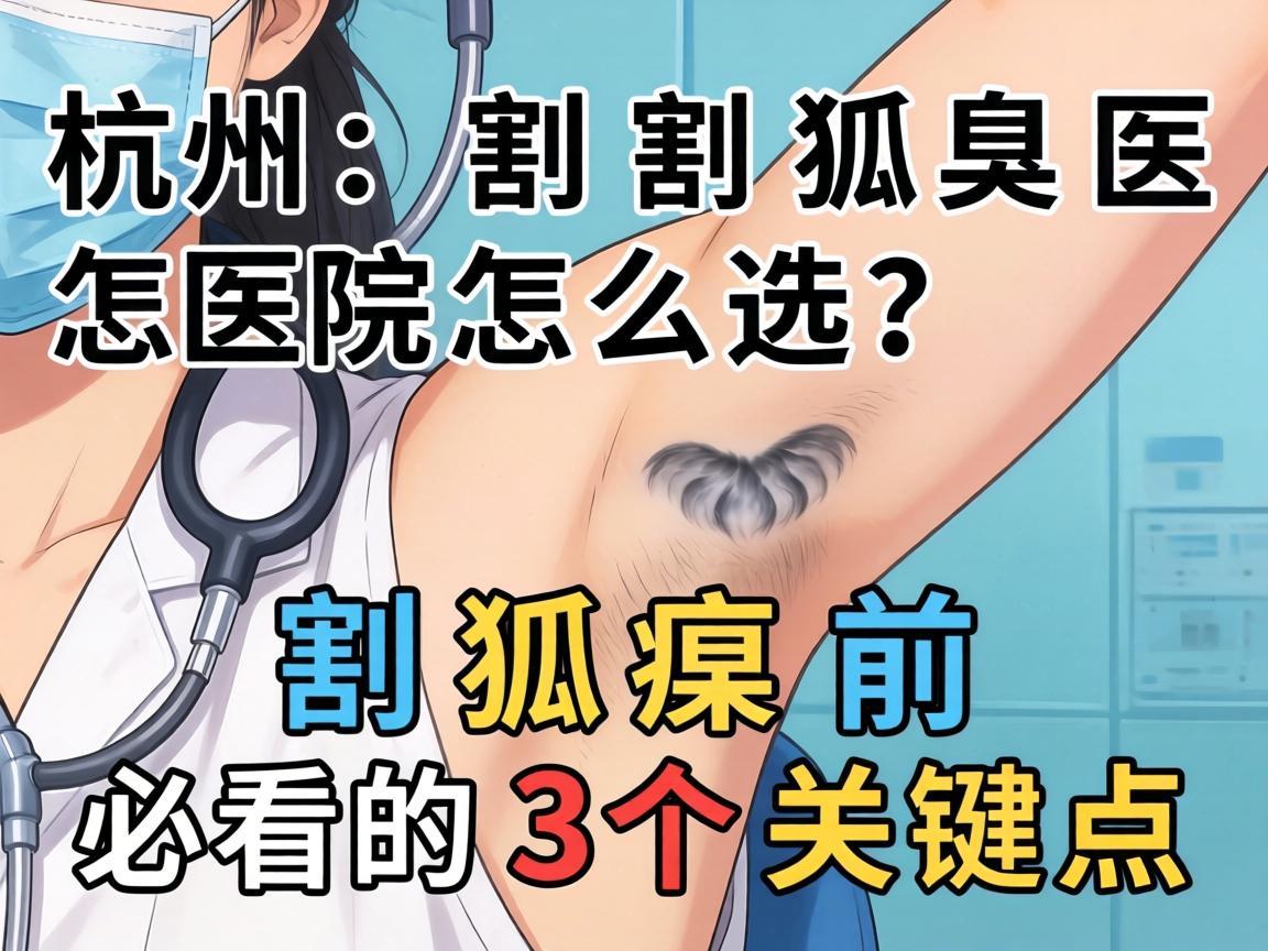 杭州割狐臭医院怎么选?割狐臭前必看的3个关键点 杭州割狐臭医院怎么选?割狐臭前必看的3个关键点